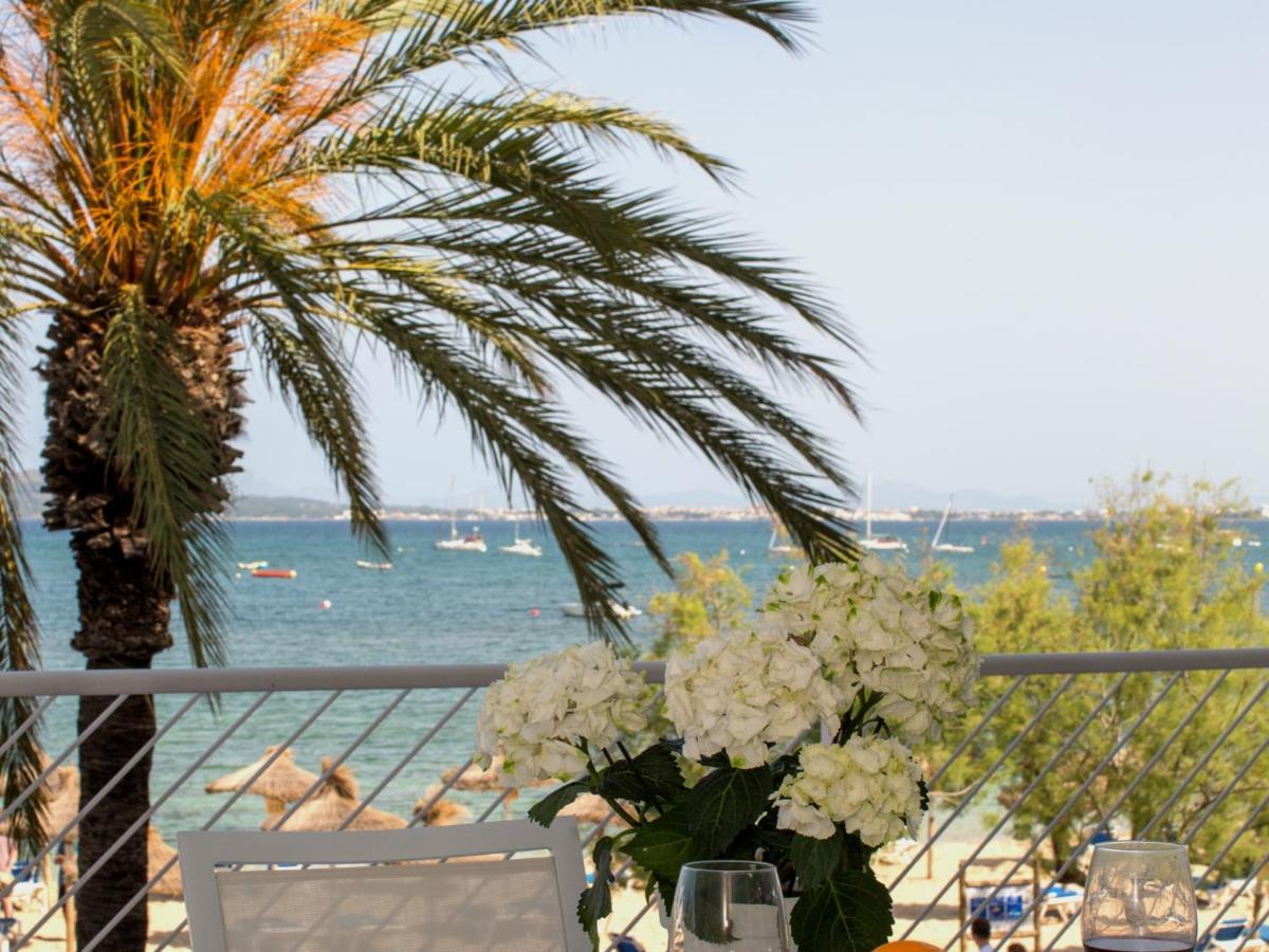 'Can Ventet' First Line Beach Puerto Pollensa Exterior foto